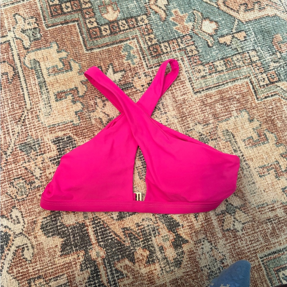 SHEIN Hot Pink Bikini Top